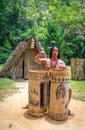 Taino indian performance near Indian Cave Cuba